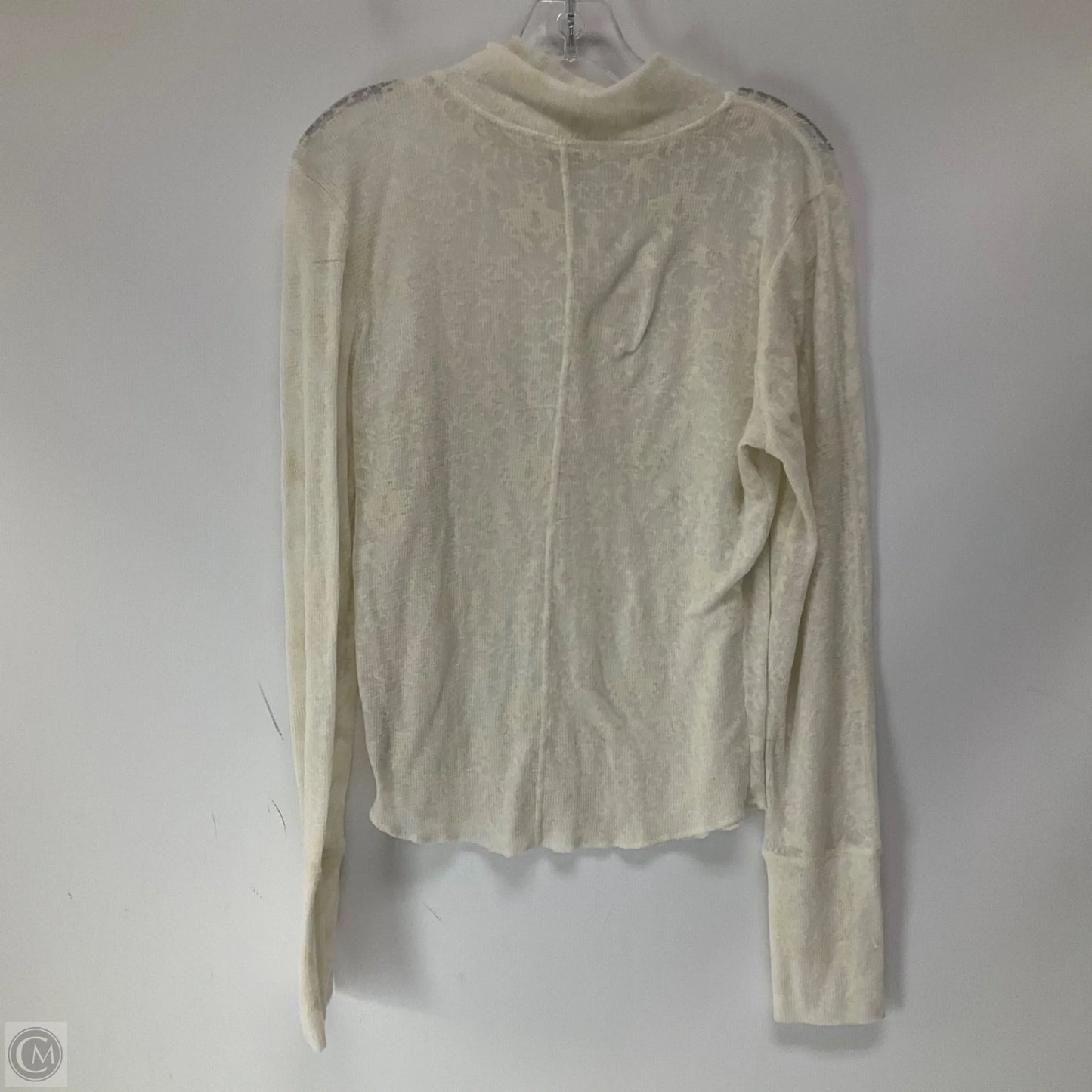 Top Long Sleeve By Free People In Cream, Size: L