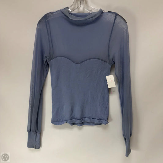 Top Long Sleeve By Free People In Blue, Size: M