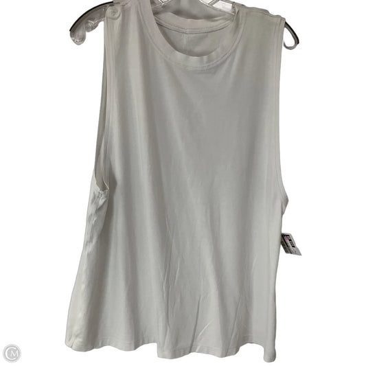 Athletic Tank Top By Lululemon In White, Size: M