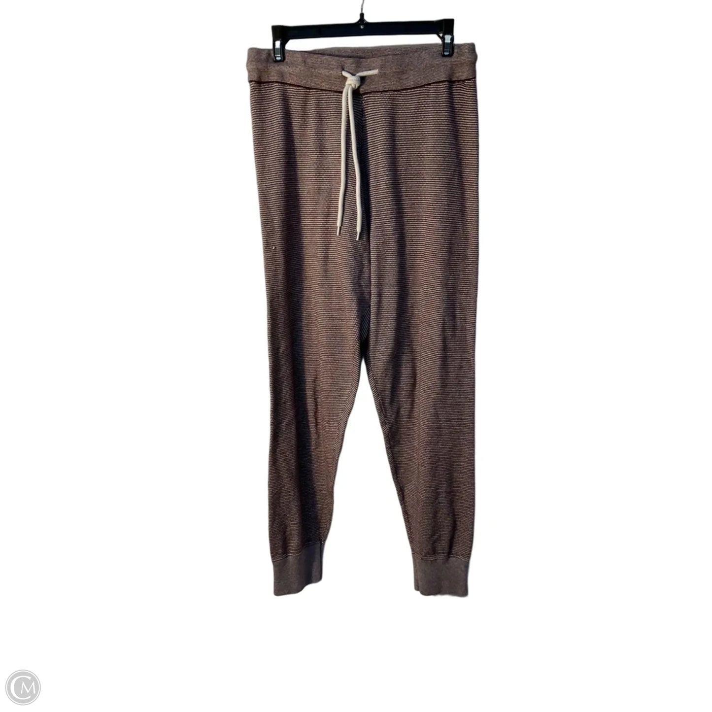 Athletic Pants By Varley In Brown & Cream, Size: M