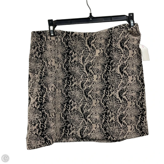 Skirt Mini & Short By Free People In Snakeskin Print, Size: 4