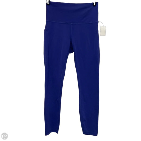 Athletic Leggings By Lululemon In Blue, Size: 6