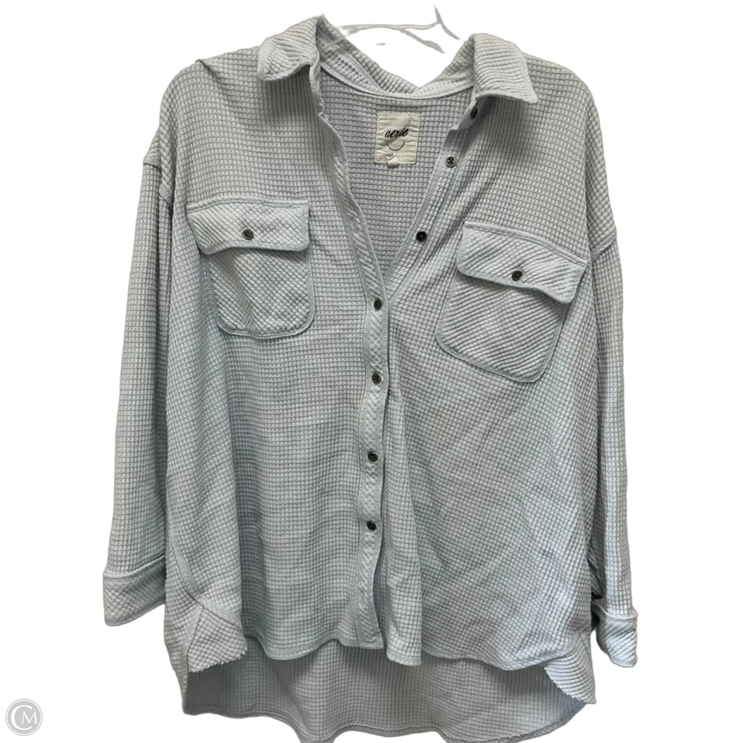 Top Long Sleeve By Aerie In Blue, Size: M