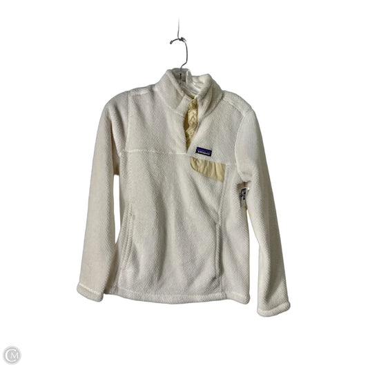 Top Long Sleeve By Patagonia In White, Size: S