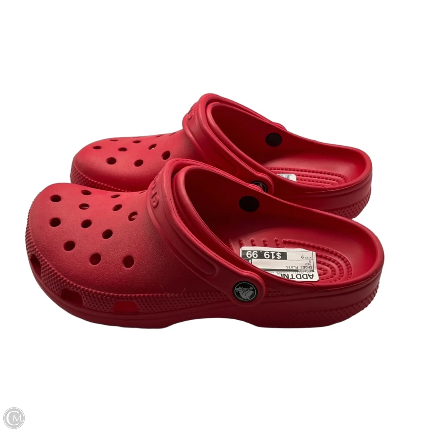 Shoes Flats By Crocs In Red, Size: 9