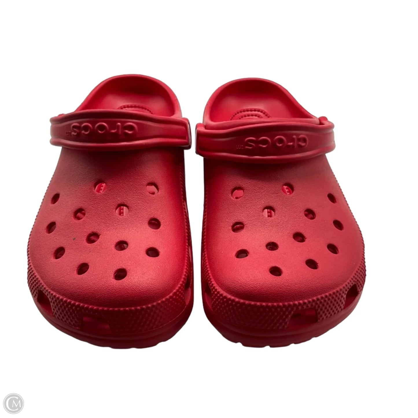 Shoes Flats By Crocs In Red, Size: 9