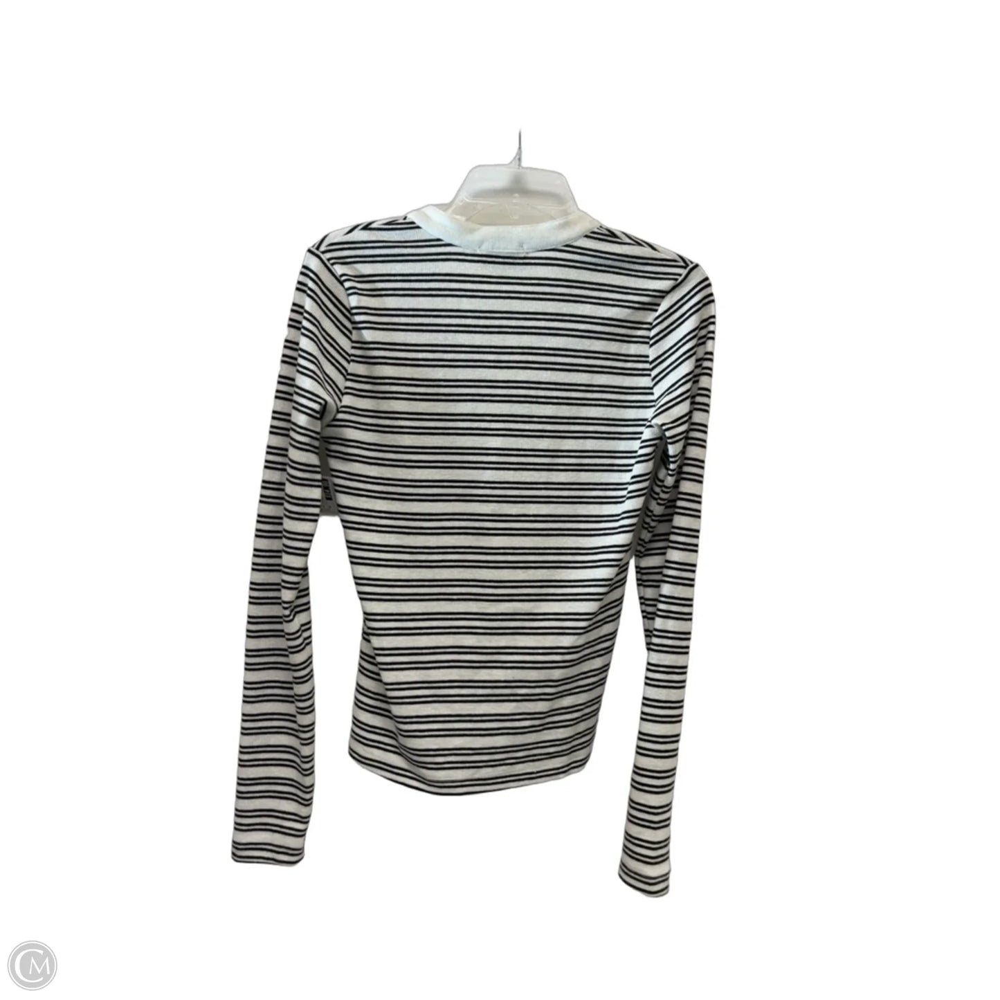 Top Long Sleeve By Evereve In Striped Pattern, Size: Xs