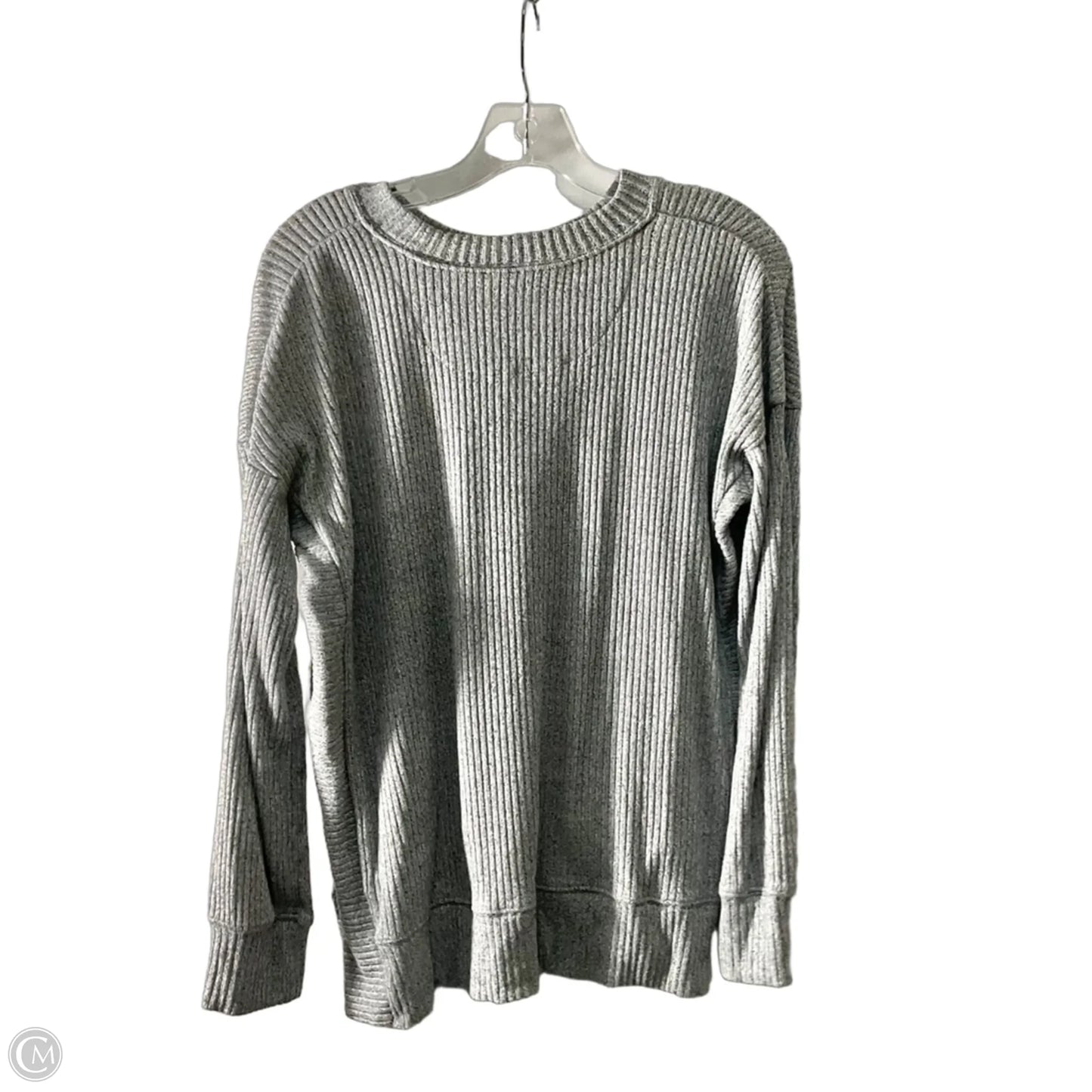 Athletic Top Long Sleeve Crewneck By Nfl In Grey, Size: M