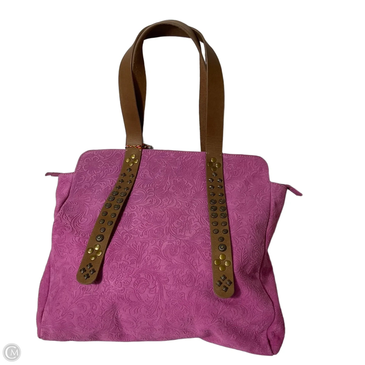 Handbag Leather By Myra, Size: Large