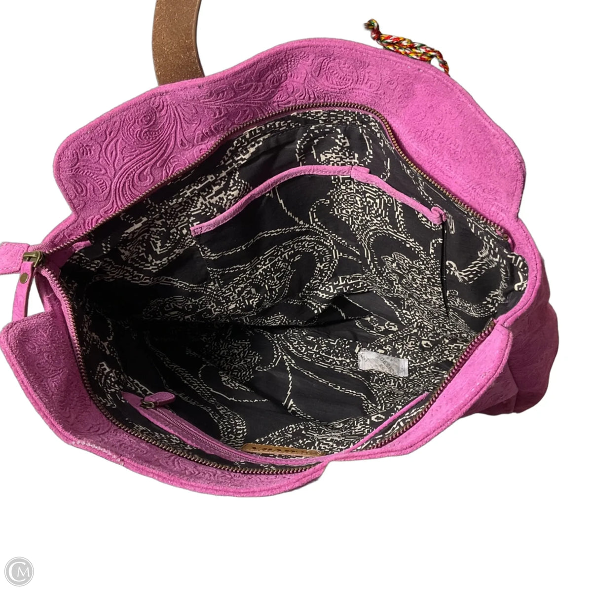 Handbag Leather By Myra, Size: Large