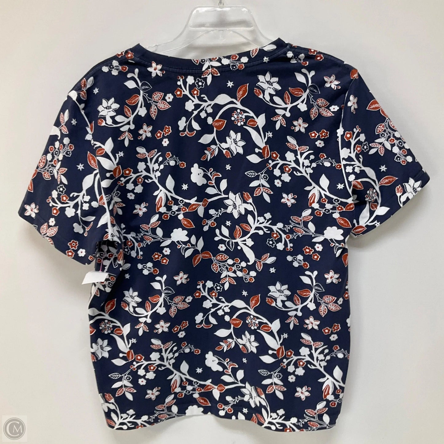 Top Short Sleeve Designer By Tory Burch In Floral Print, Size: M