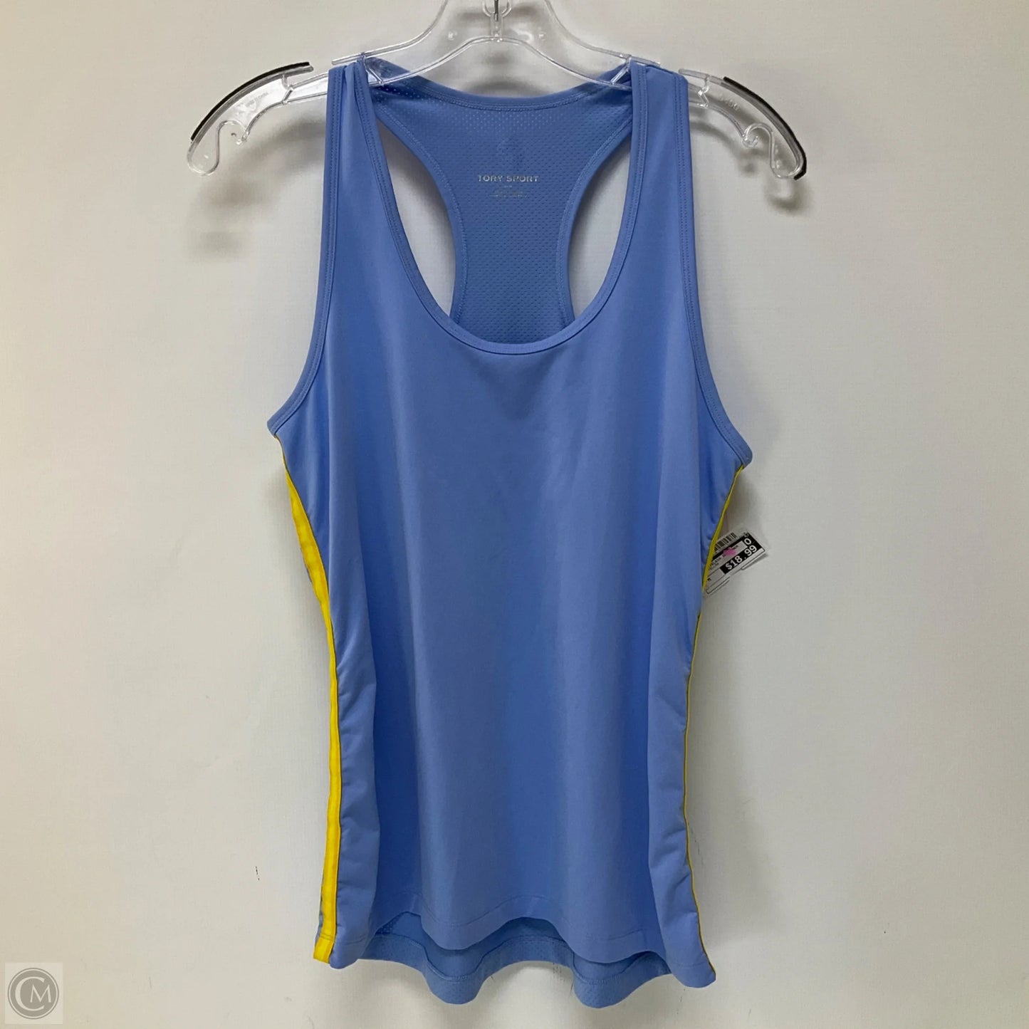 Top Sleeveless Designer By Tory Burch In Blue & Yellow, Size: M