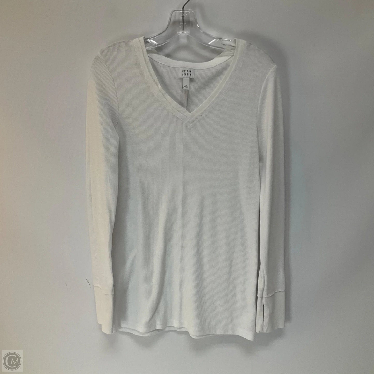 Top Long Sleeve Basic By Peyton Jensen In White, Size: S