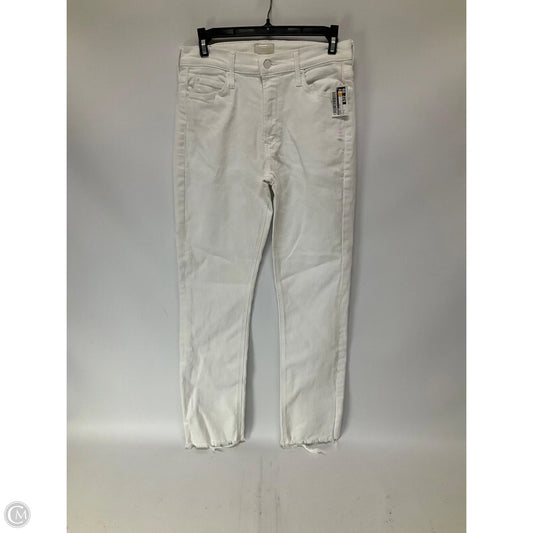 Jeans Skinny By Mother In White, Size: 4