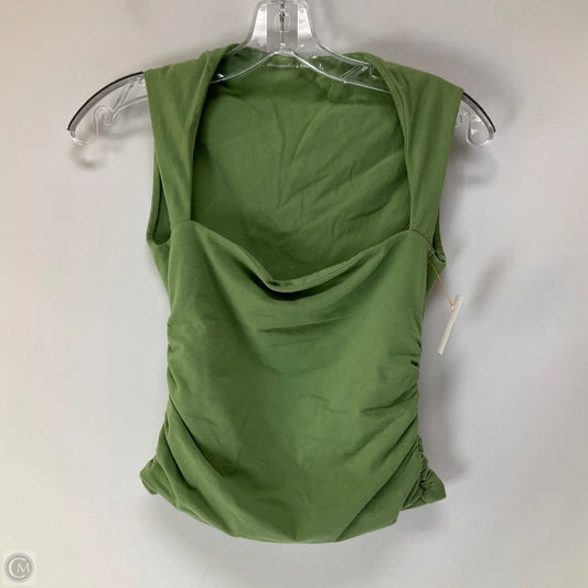 Top Sleeveless By Abercrombie And Fitch In Green, Size: S