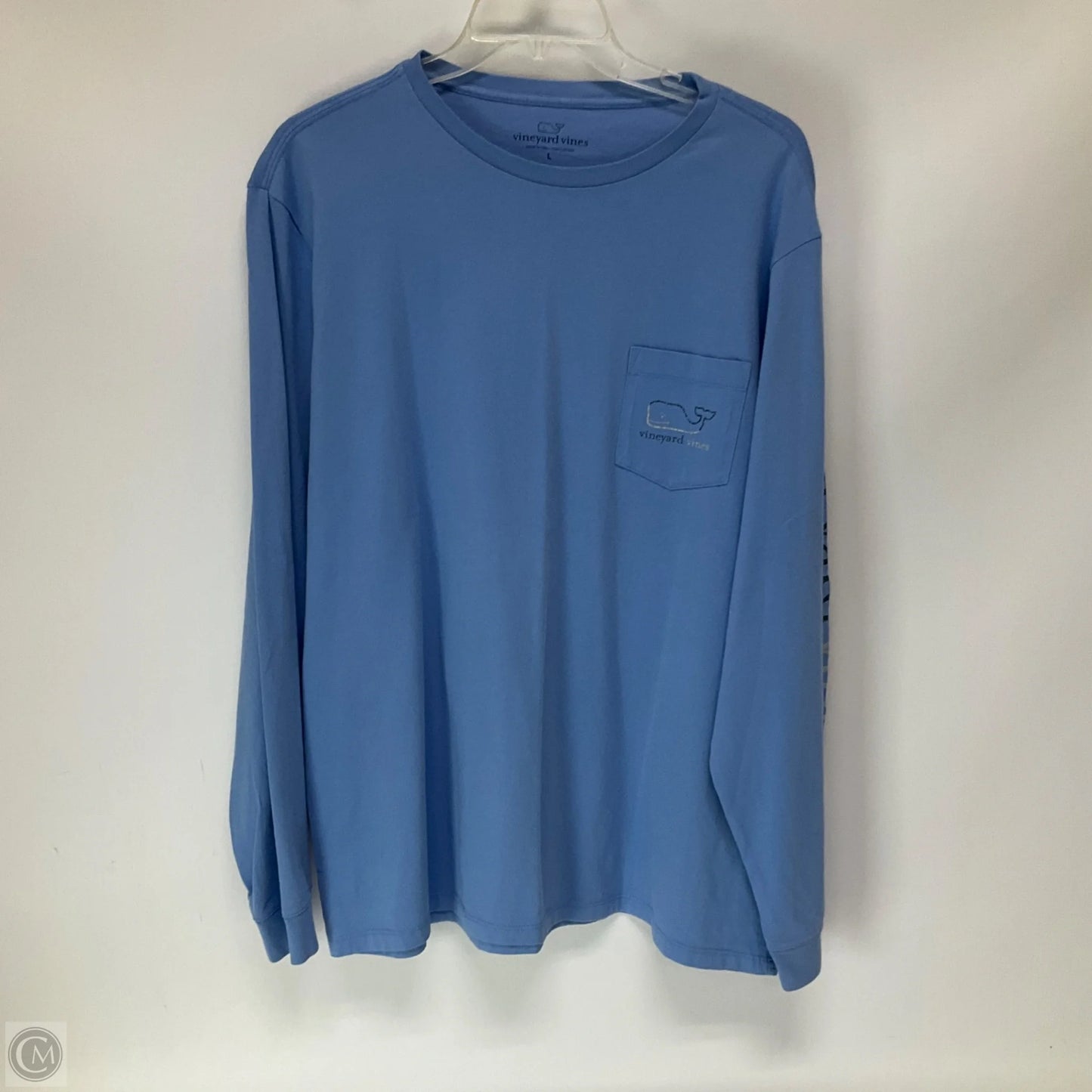 Top Long Sleeve By Vineyard Vines In Blue, Size: L