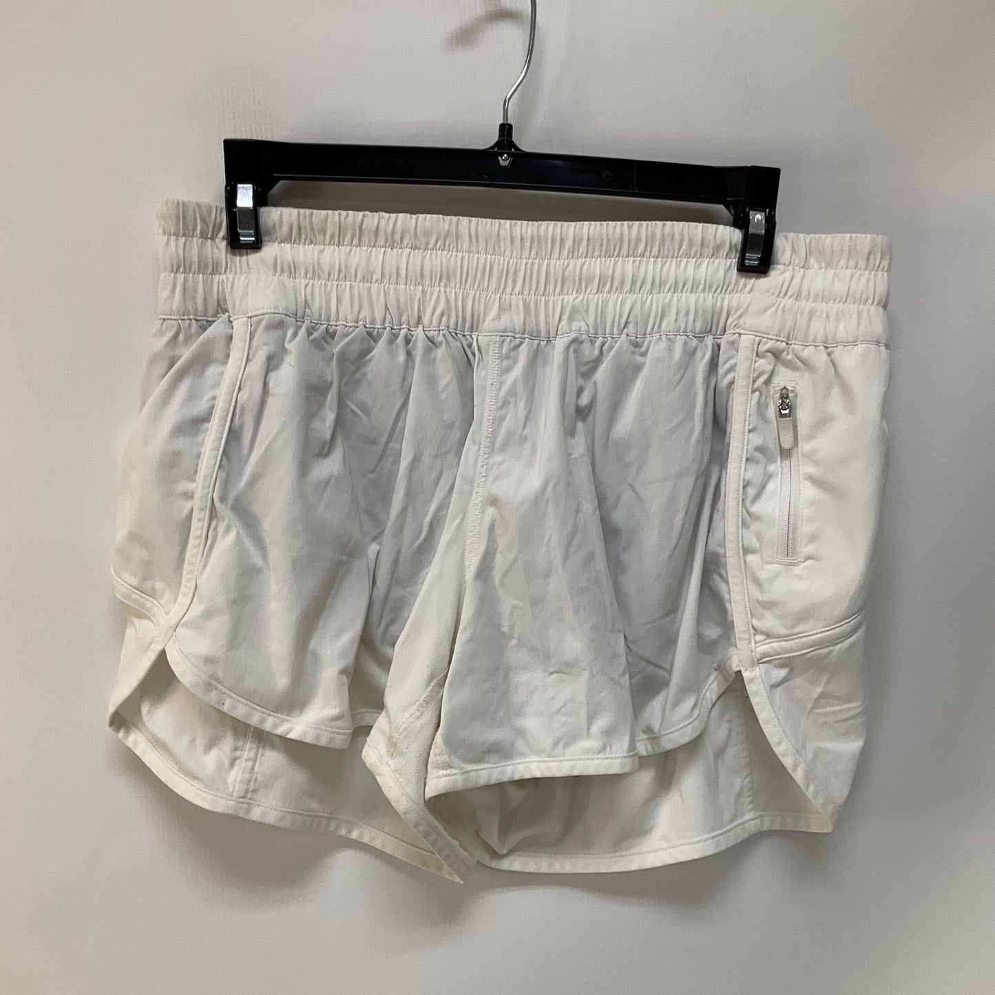 Athletic Shorts By Lululemon In White, Size: 10