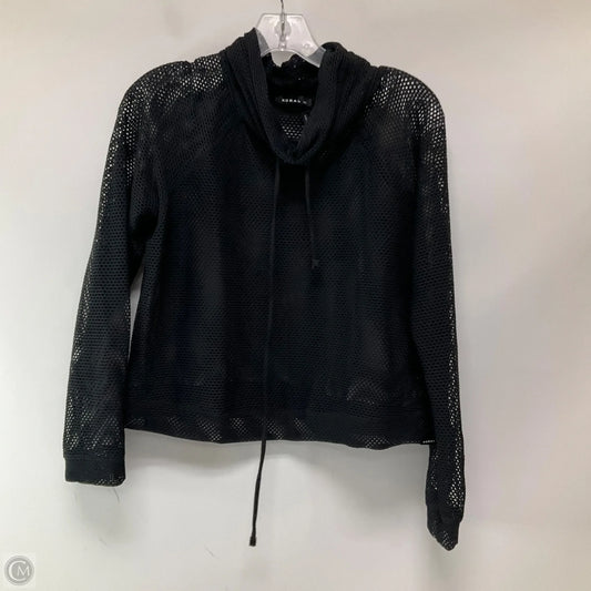 Athletic Top Long Sleeve Collar By Cmb In Black, Size: L