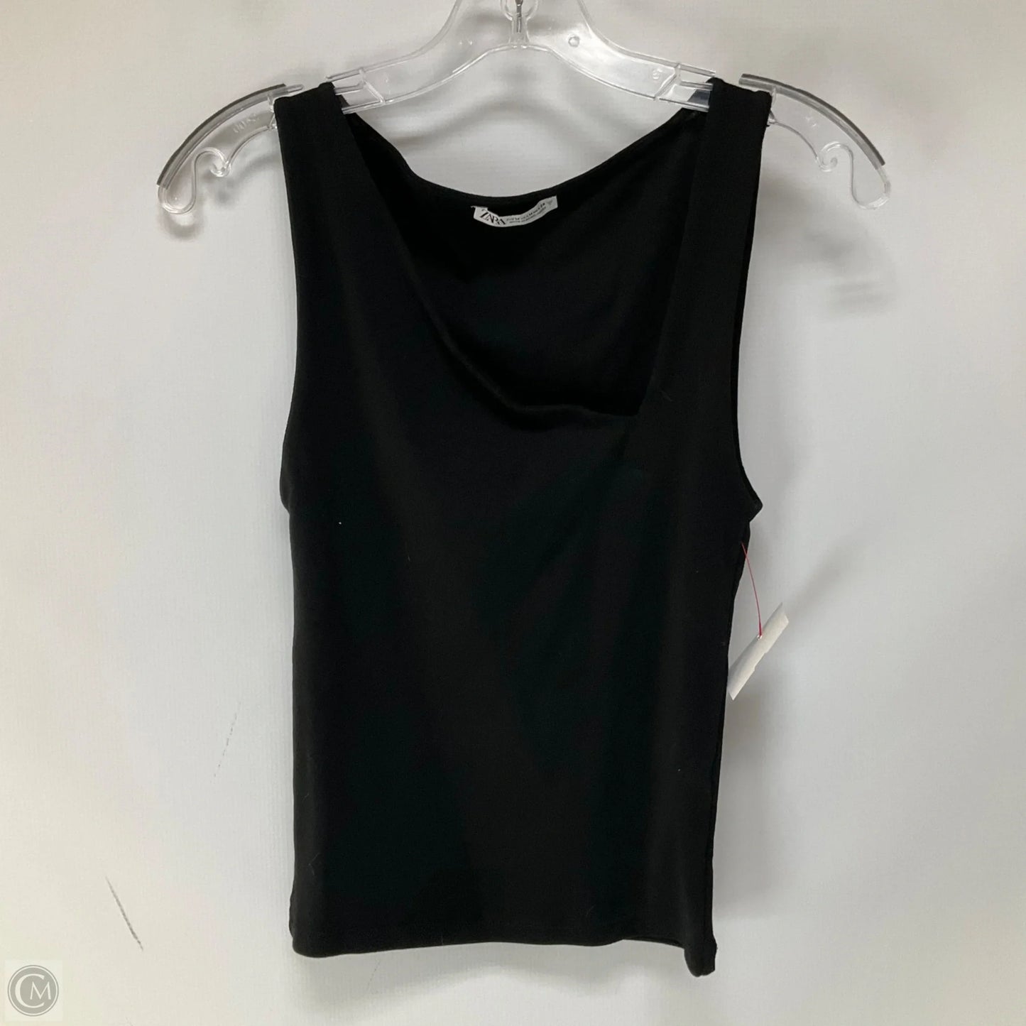 Top Sleeveless Basic By Zara In Black, Size: M