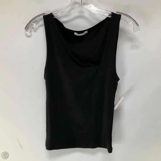 Top Sleeveless Basic By Zara In Black, Size: M