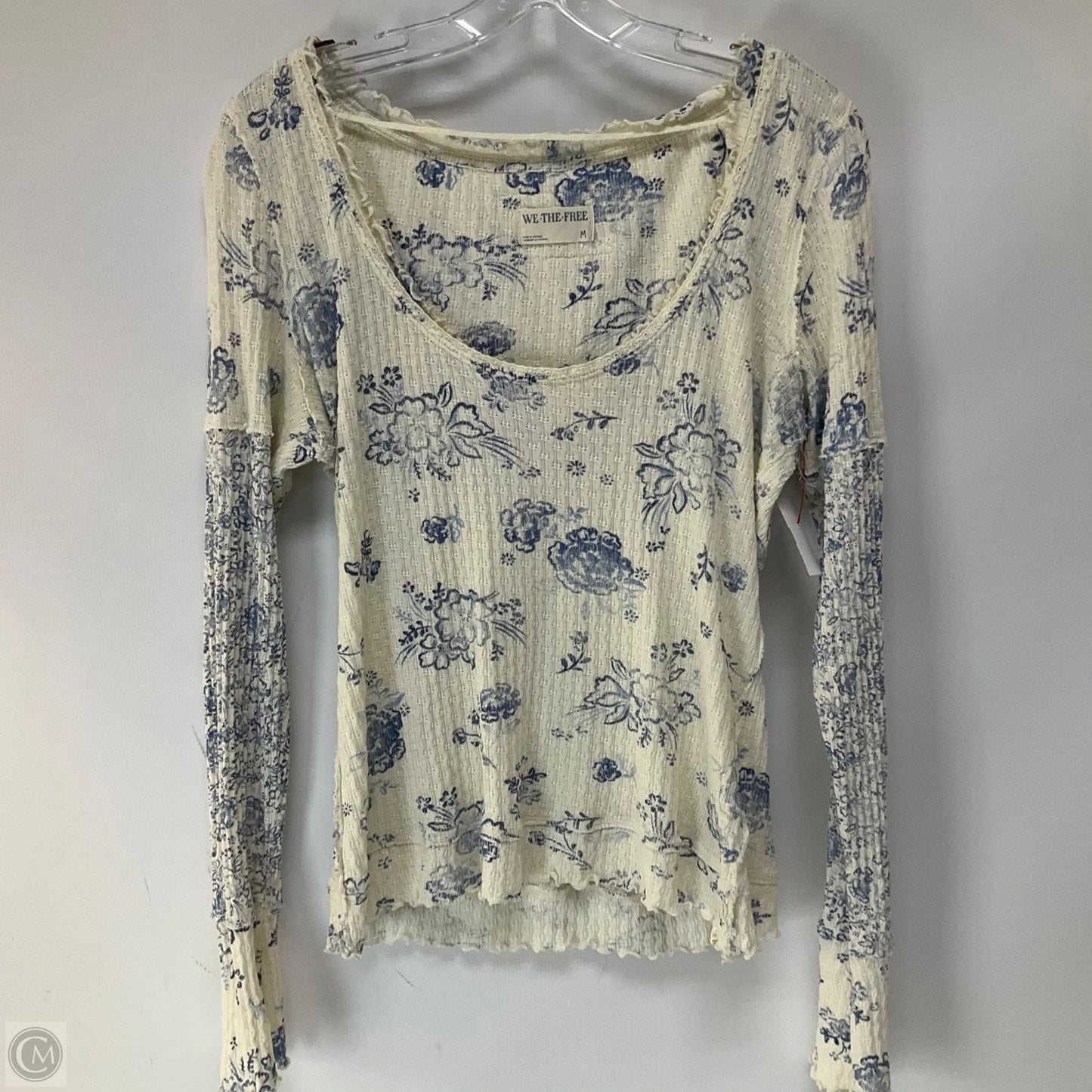 Top Long Sleeve By We The Free In Floral Print, Size: M