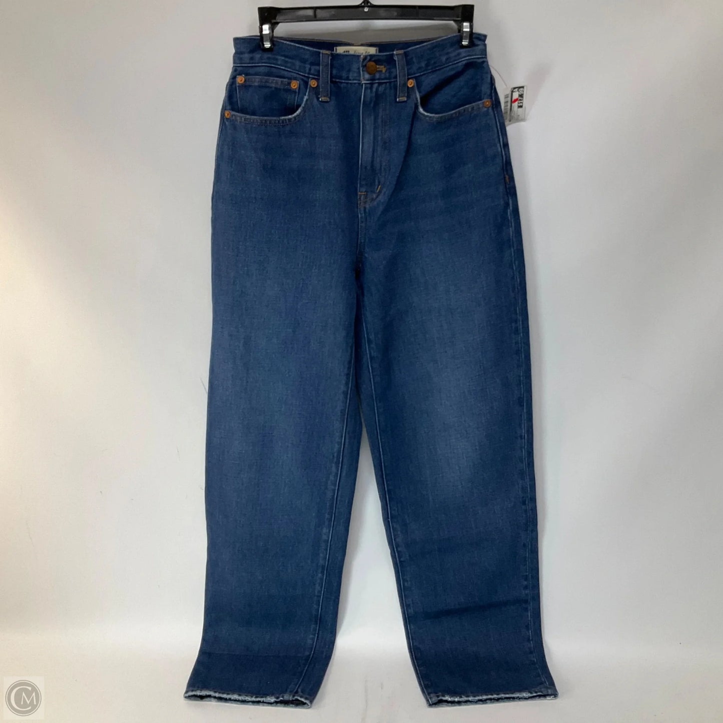 Jeans Straight By Madewell In Blue Denim, Size: 0