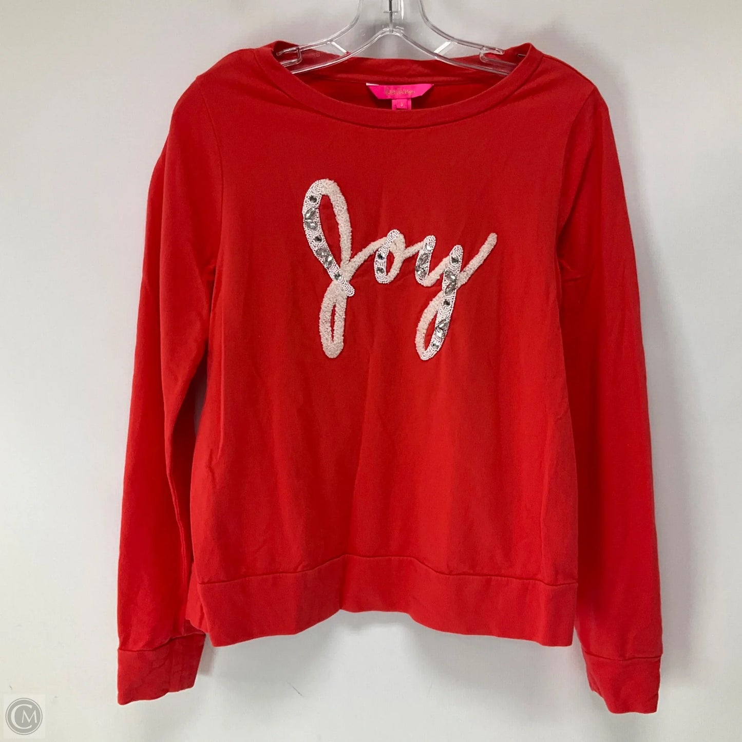 Top Long Sleeve Designer By Lilly Pulitzer In Coral, Size: S