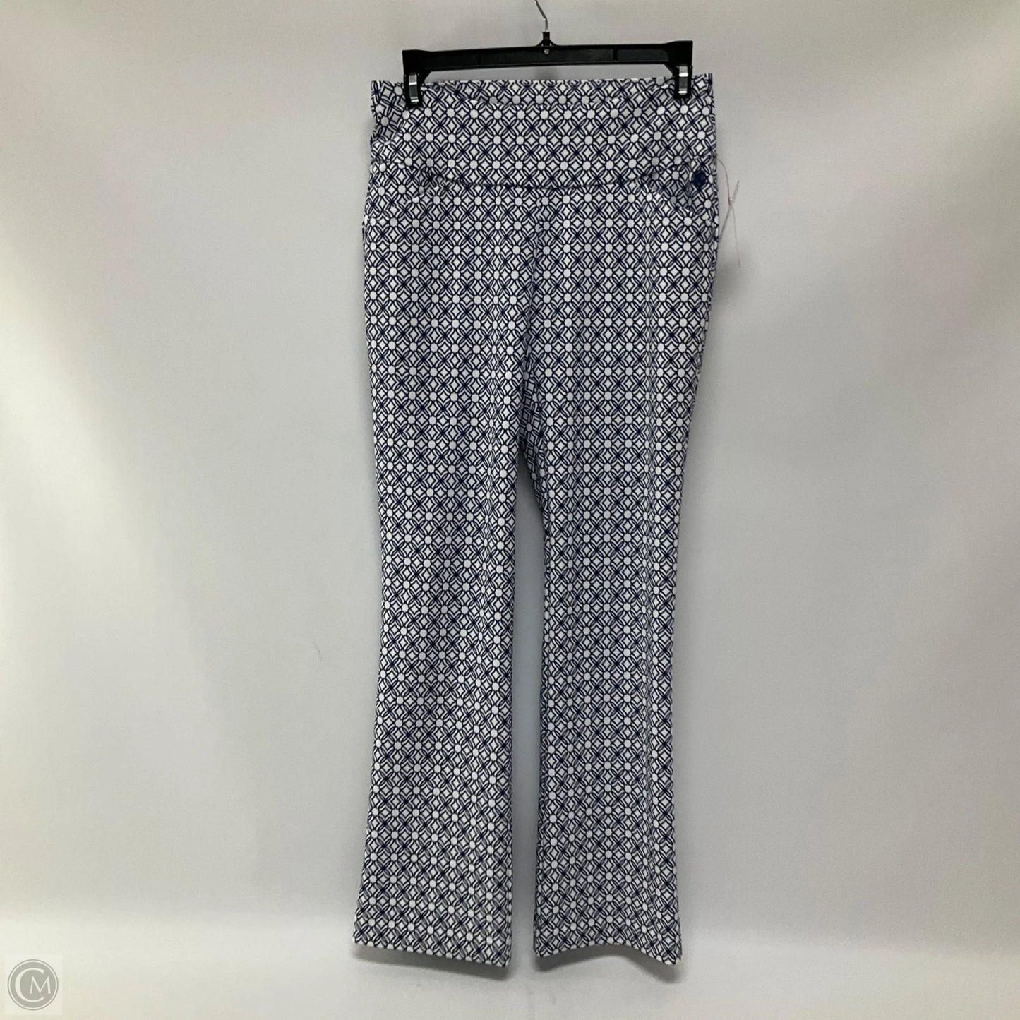 Pants Designer By Lilly Pulitzer In Blue & White, Size: 0