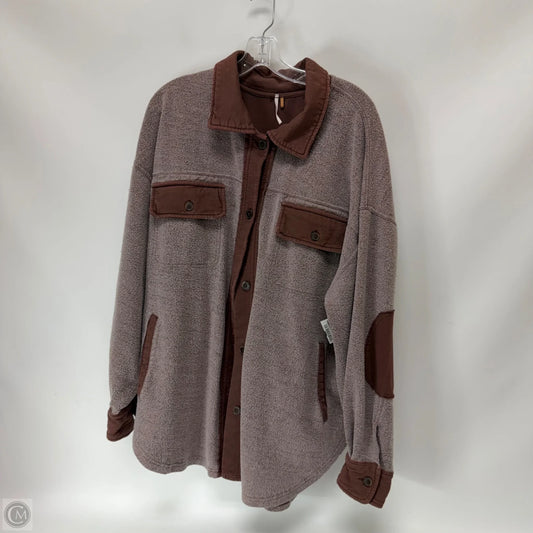 Jacket Shirt By Free People In Mauve, Size: L