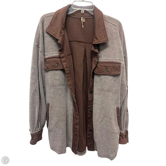 Jacket Shirt By Free People In Mauve, Size: L