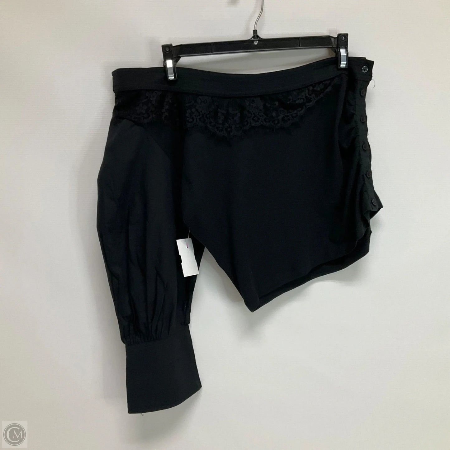 Top 3/4 Sleeve By Anthropologie In Black, Size: S