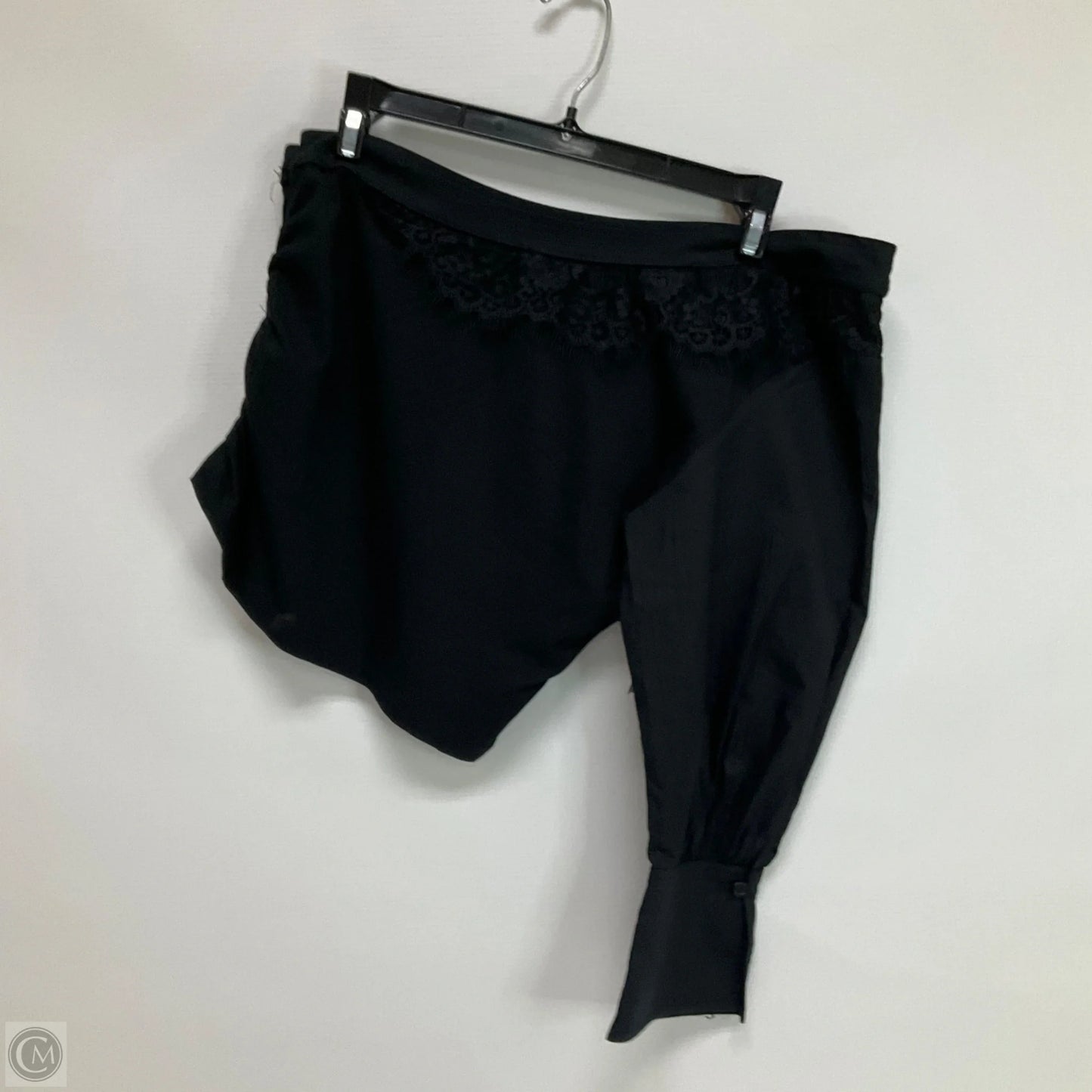 Top 3/4 Sleeve By Anthropologie In Black, Size: S