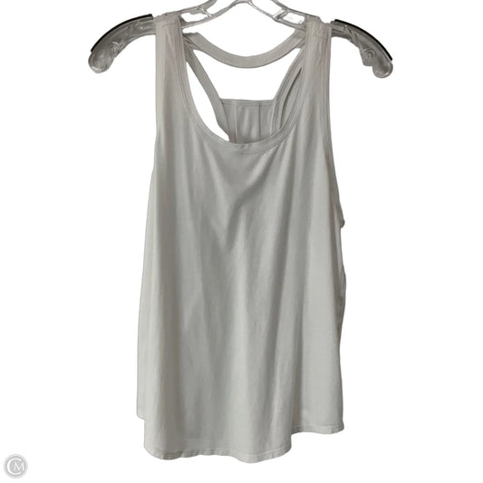 Athletic Tank Top By Lululemon In White, Size: 6