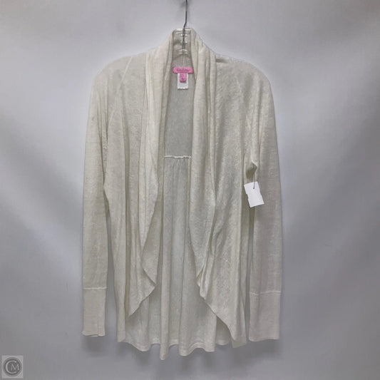 Cardigan Designer By Lilly Pulitzer In White, Size: L
