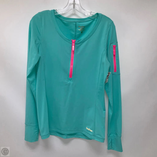 Top Long Sleeve Designer By Lilly Pulitzer In Teal, Size: M