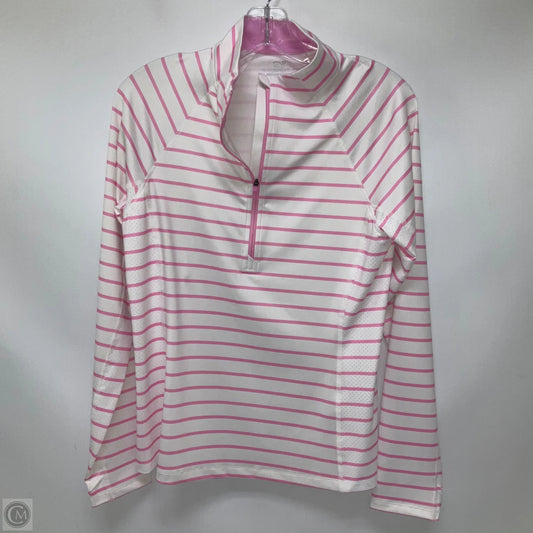 Athletic Top Long Sleeve Collar By Vineyard Vines In Striped Pattern, Size: M