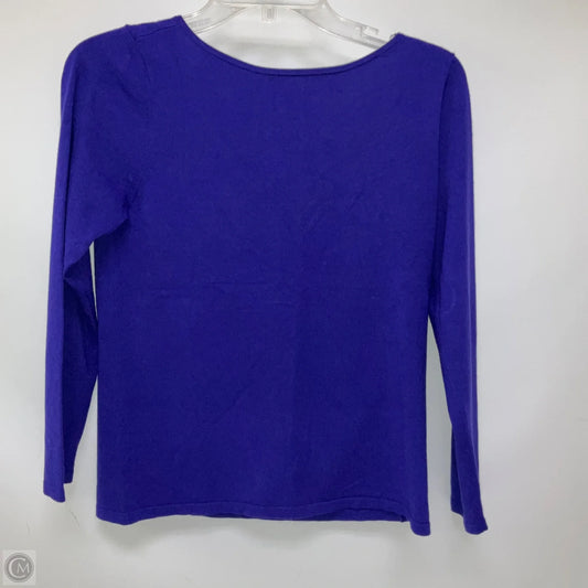 Top 3/4 Sleeve Designer By Lilly Pulitzer In Purple, Size: M