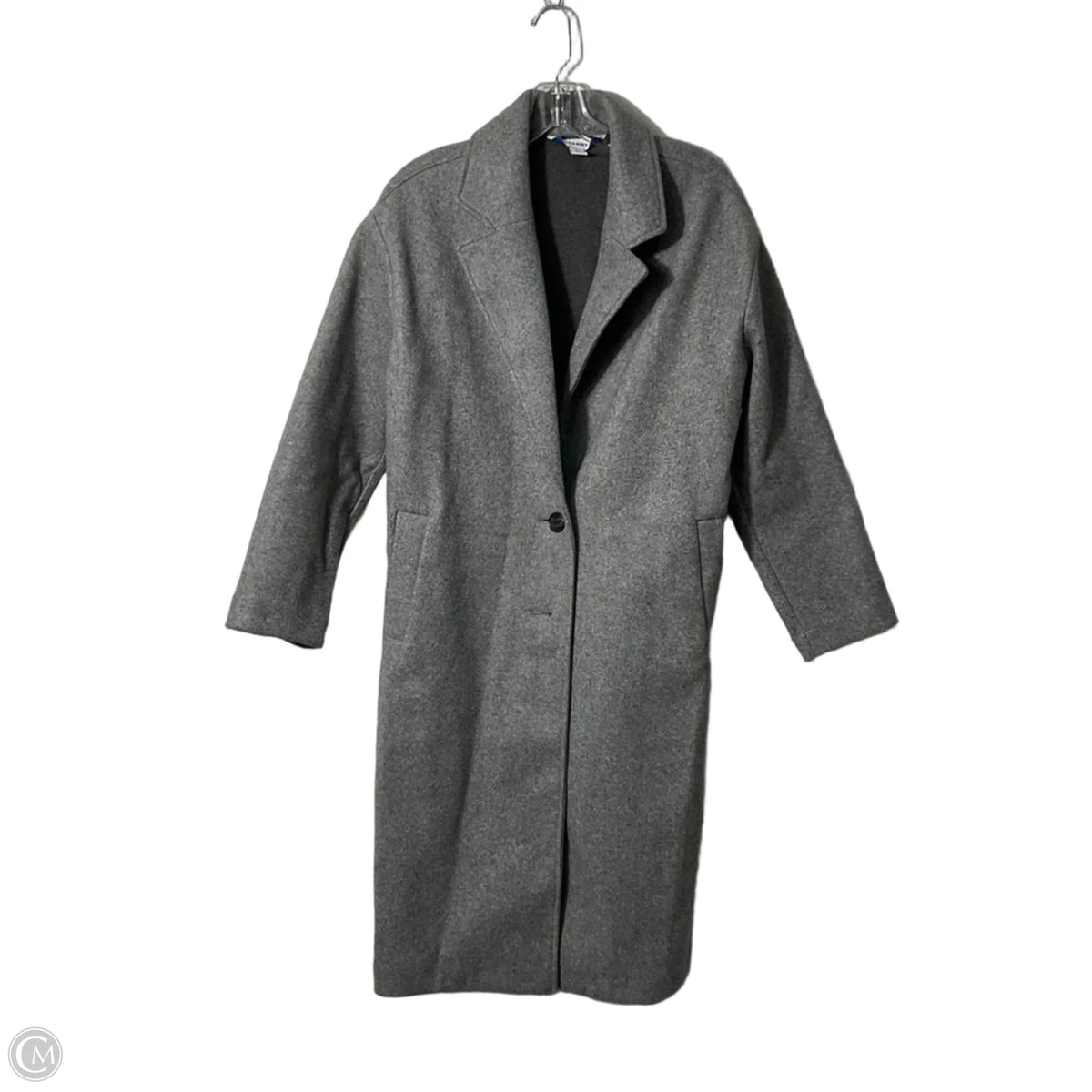Coat Trench Coat By Old Navy In Grey, Size: S