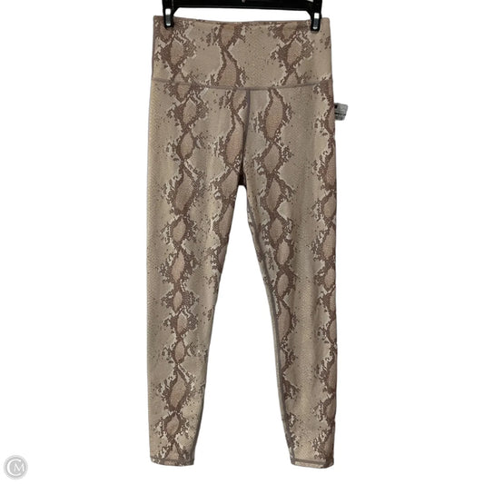 Athletic Leggings By Varley In Snakeskin Print, Size: S