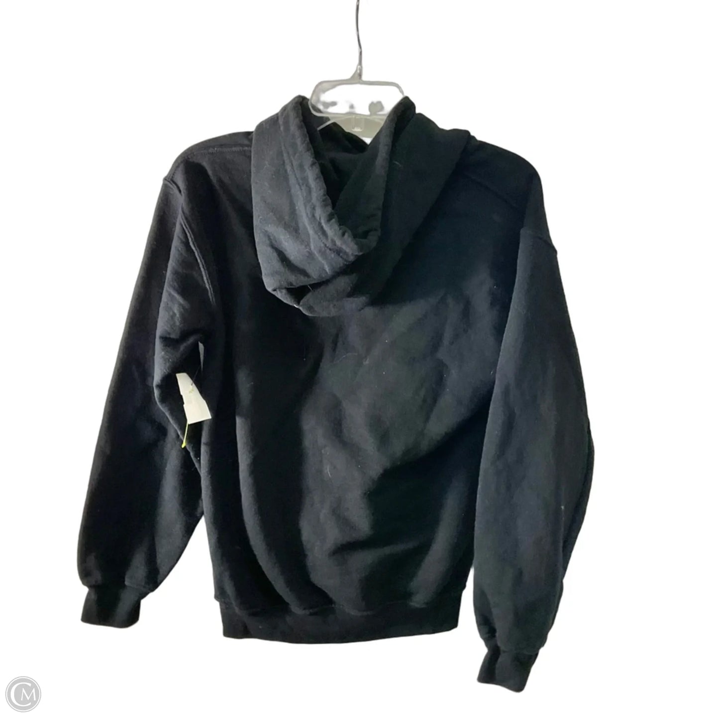 Athletic Sweatshirt Hoodie By Nfl In Black & Orange, Size: S