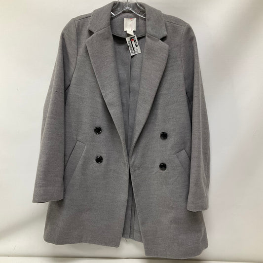 Coat Peacoat By H&m In Grey, Size: Xs