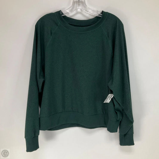 Top Long Sleeve By Quince In Green, Size: Xl