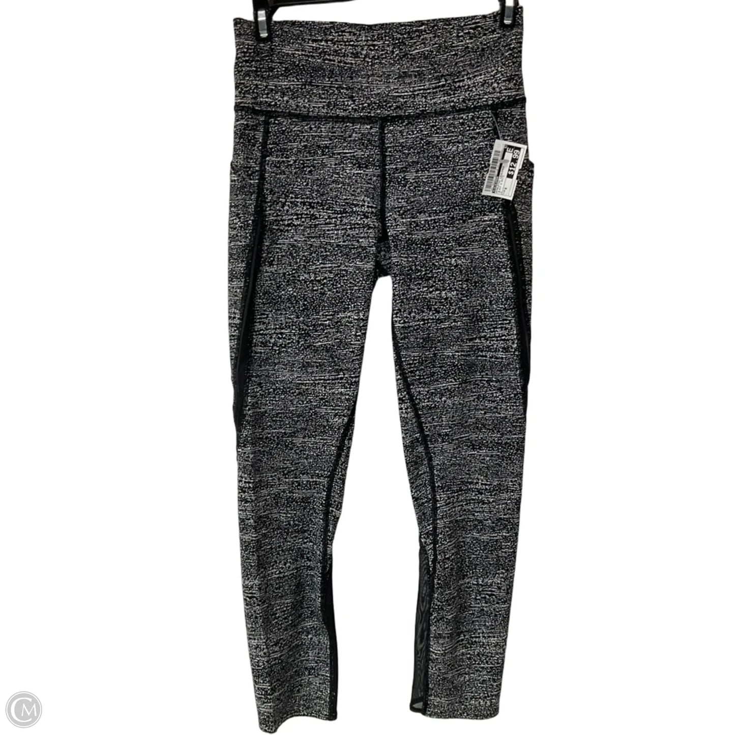 Athletic Leggings By Lululemon In Black & White, Size: 6