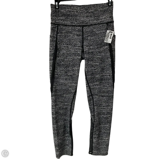 Athletic Leggings By Lululemon In Black & White, Size: 6