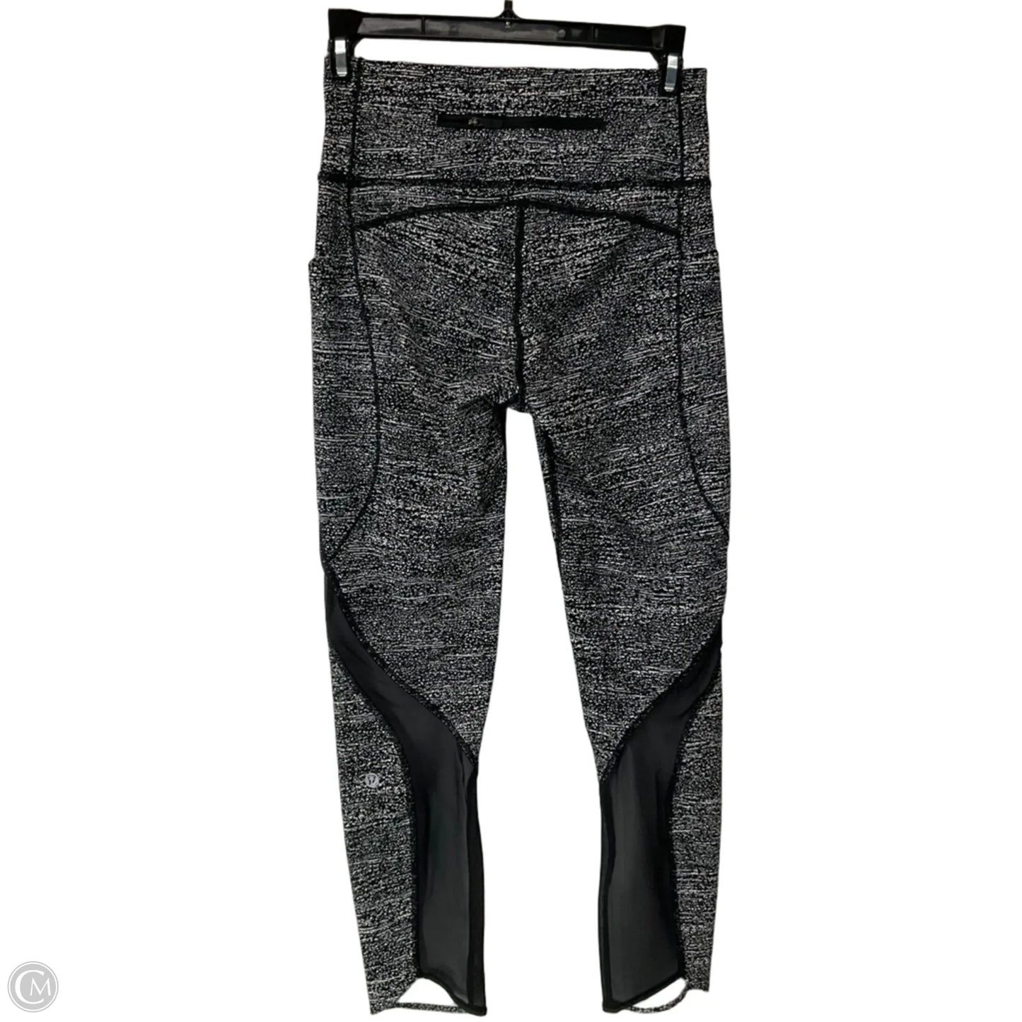 Athletic Leggings By Lululemon In Black & White, Size: 6