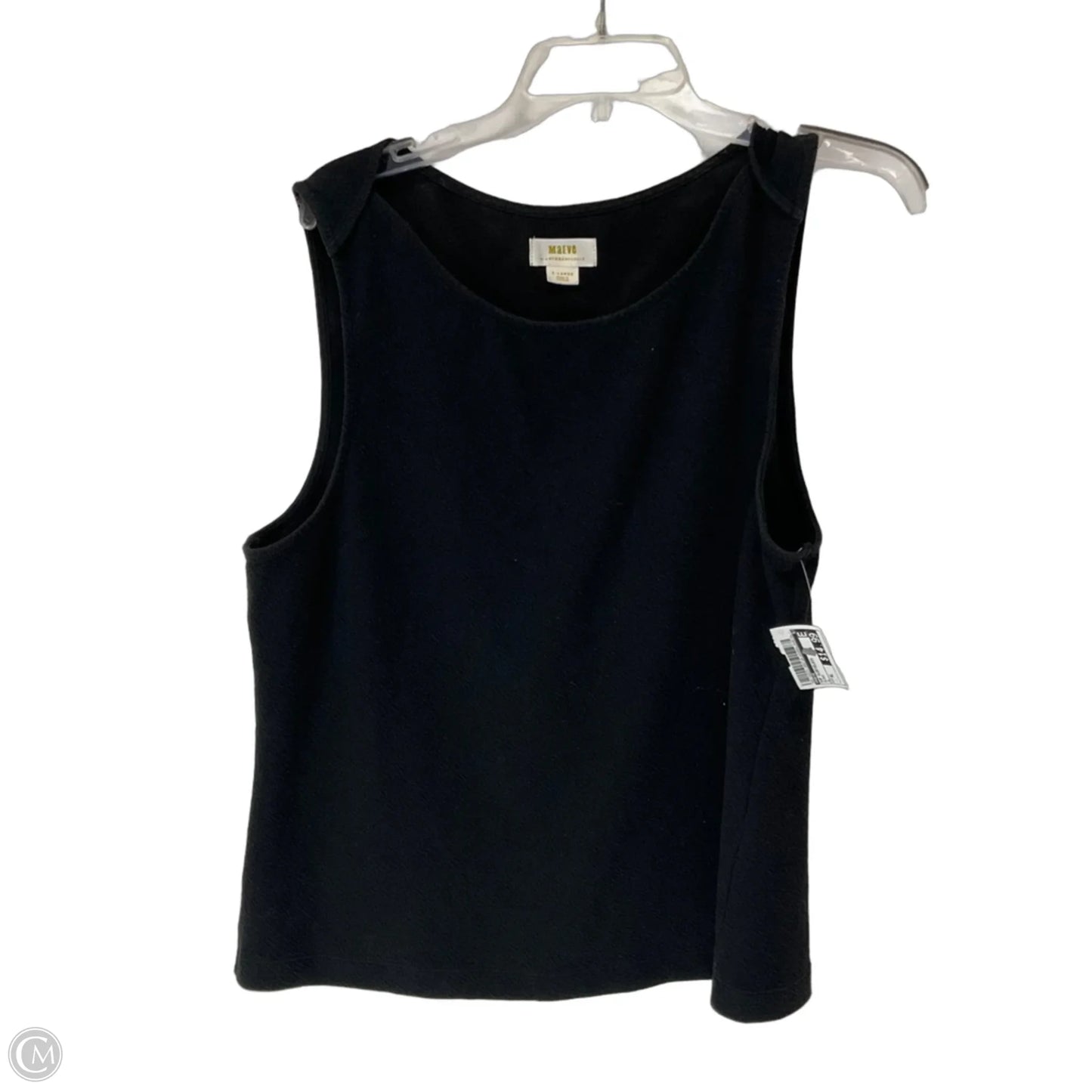 Top Sleeveless By Maeve In Black, Size: Xl