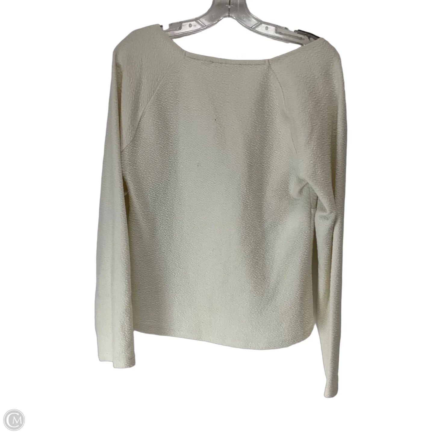 Top Long Sleeve By Maeve In Cream, Size: Xl