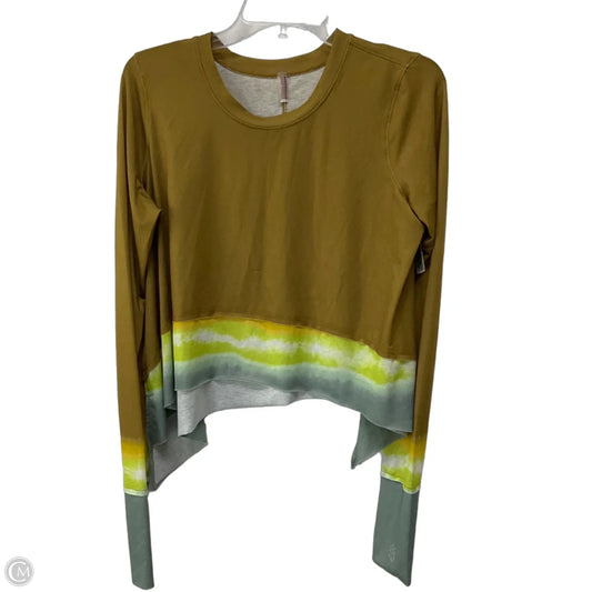 Athletic Top Long Sleeve Crewneck By Free People In Tie Dye Print, Size: M