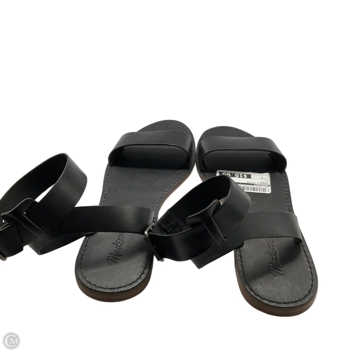 Sandals Flats By Madewell In Black, Size: 8