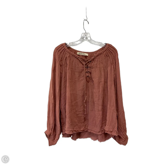 Top Long Sleeve By We The Free In Pink, Size: S